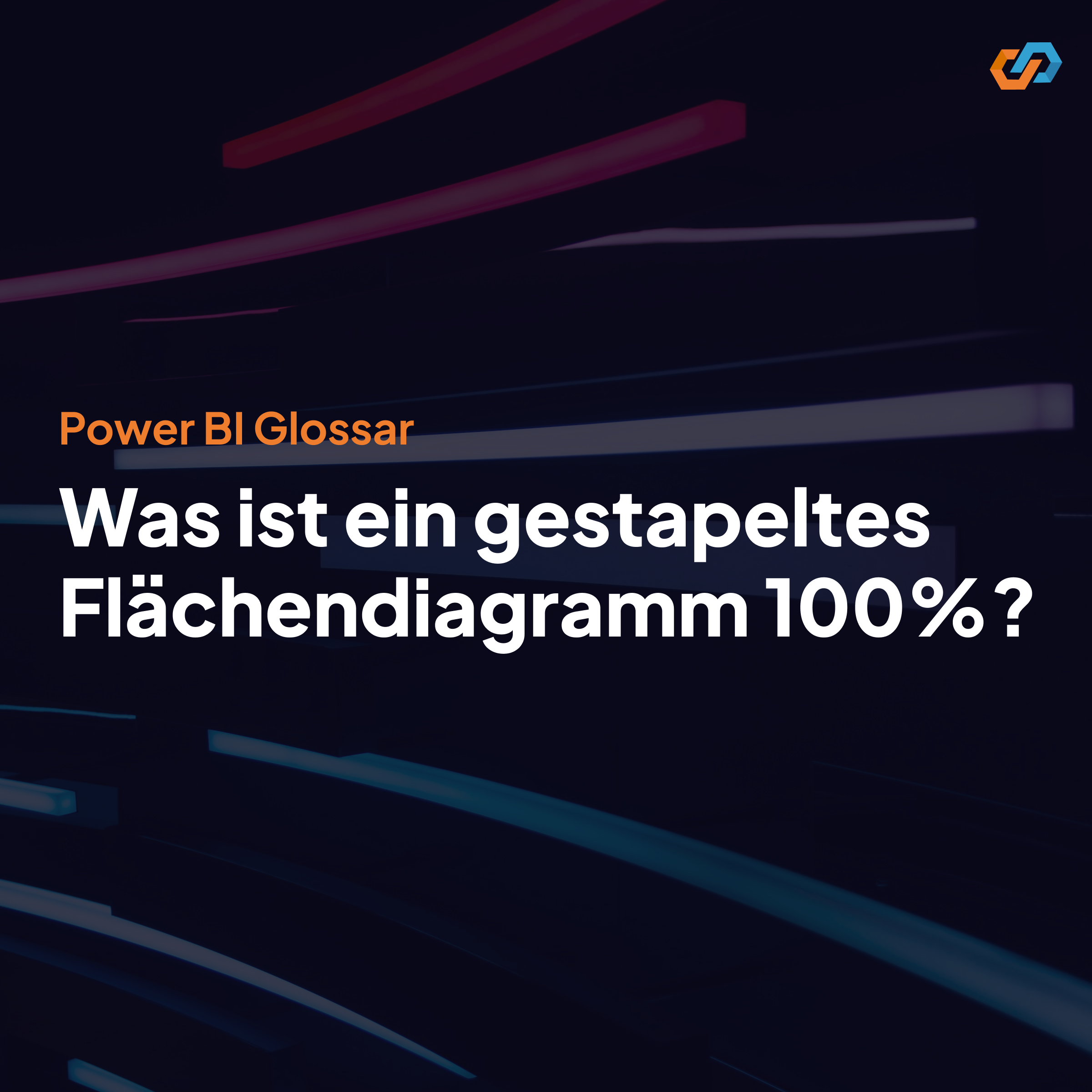 Gestapeltes Flächendiagramm 100%